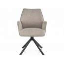 Стул SIGNAL HUGO Brego 31 светло-бежевый/черный, поворотный